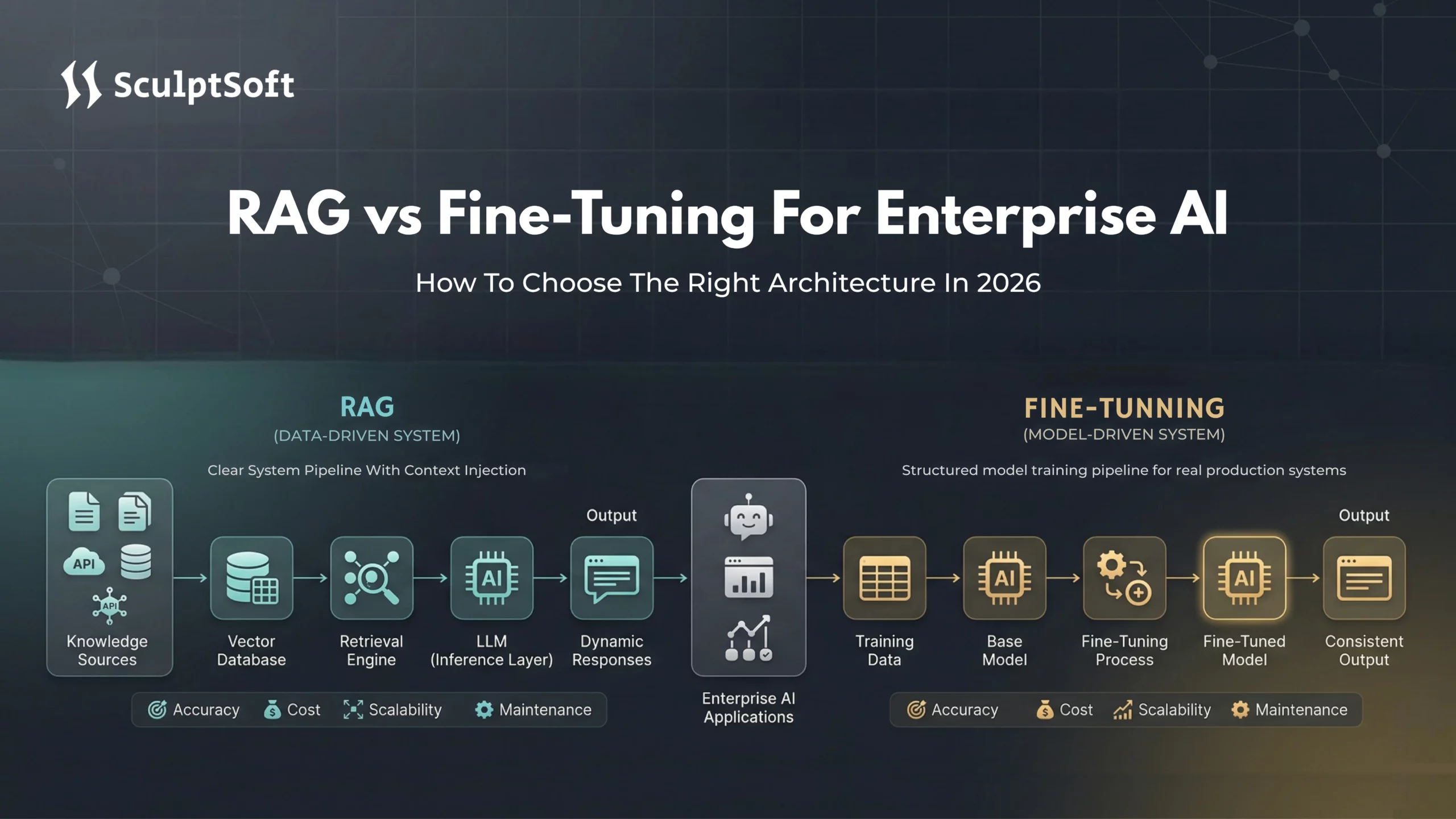 RAG vs. Fine-Tuning for Enterprise AI: How to Choose the Right Architecture in 2026
